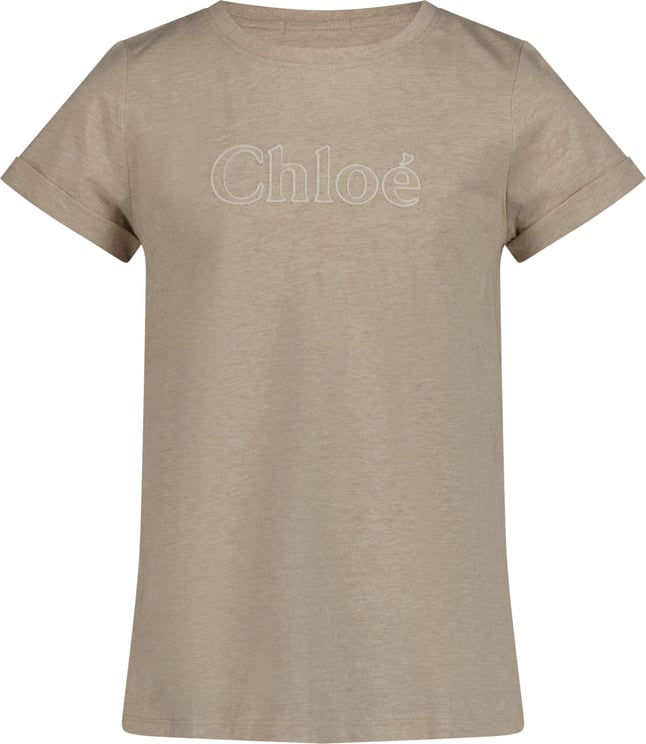 Chloé Chloe Kinder Meisjes T-Shirt Beige Beige
