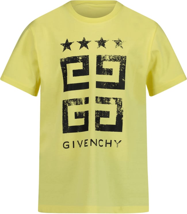 Givenchy Givenchy Kinder Jongens T-Shirt Geel Geel