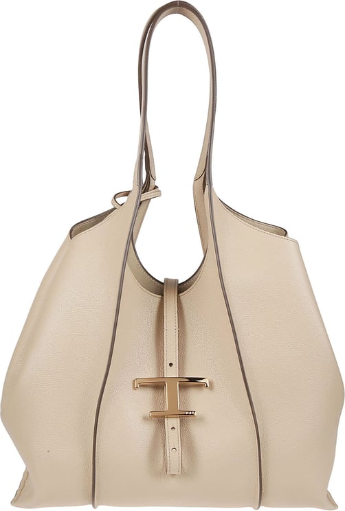 Tod's Small Tsb Shopping Bag Nude & Neutrals Beige
