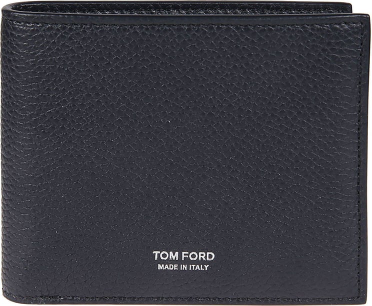 Tom Ford Classic Bifold Wallet Blue Blauw