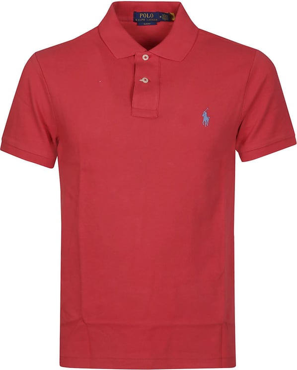 Ralph Lauren Short Sleeve Slim Fit Polo Shirt Red Rood