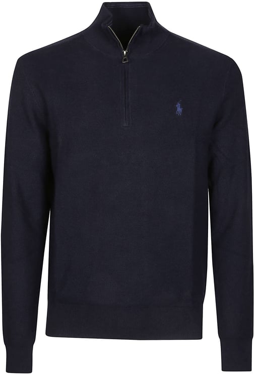 Ralph Lauren Half-zip Sweater Blue Blauw