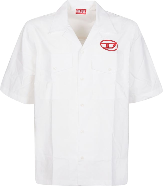 Diesel S-mac 22 B Short Sleeve Shirt White Wit