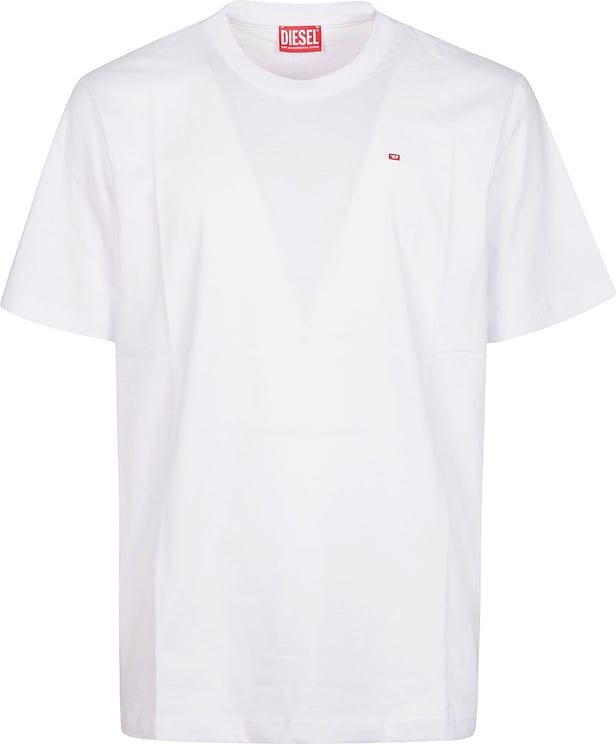 Diesel T-just Micro-div T-shirt White Wit