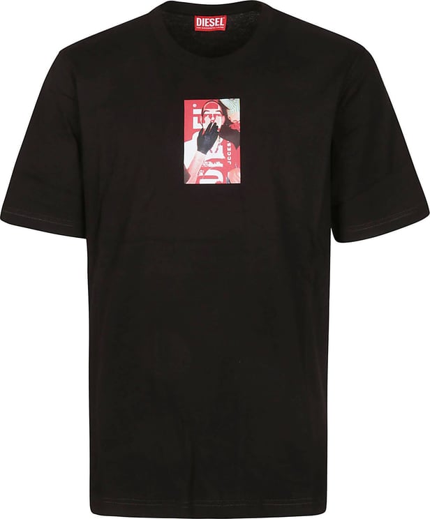 Diesel T-just N11 T-shirt Black Zwart