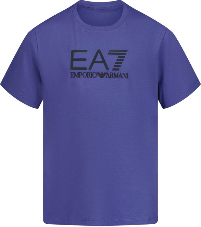 EA7 EA7 Kinder Jongens T-shirt Blauw Blauw