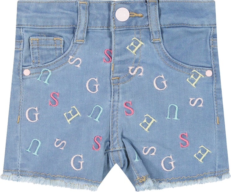 Guess Guess Baby Meisjes Shorts Jeans Blauw