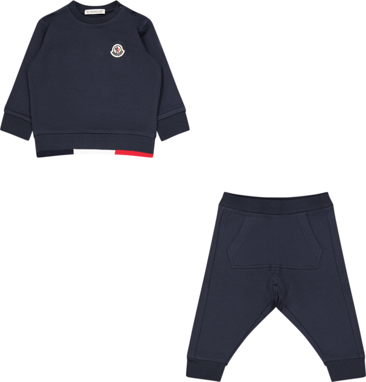 Moncler Moncler Baby Jongens Joggingpak Navy Blauw