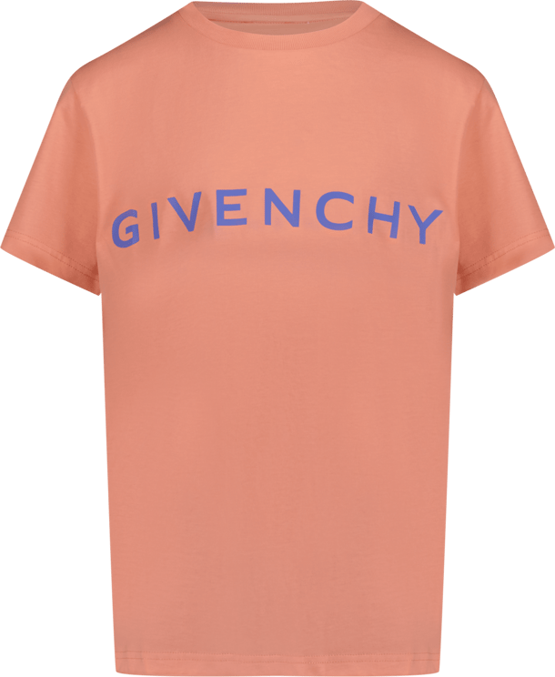 Givenchy Givenchy Kinder Jongens T-Shirt Peach Roze