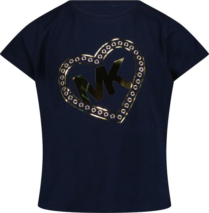 Michael Kors Michael Kors Kinder T-Shirt Navy Blauw