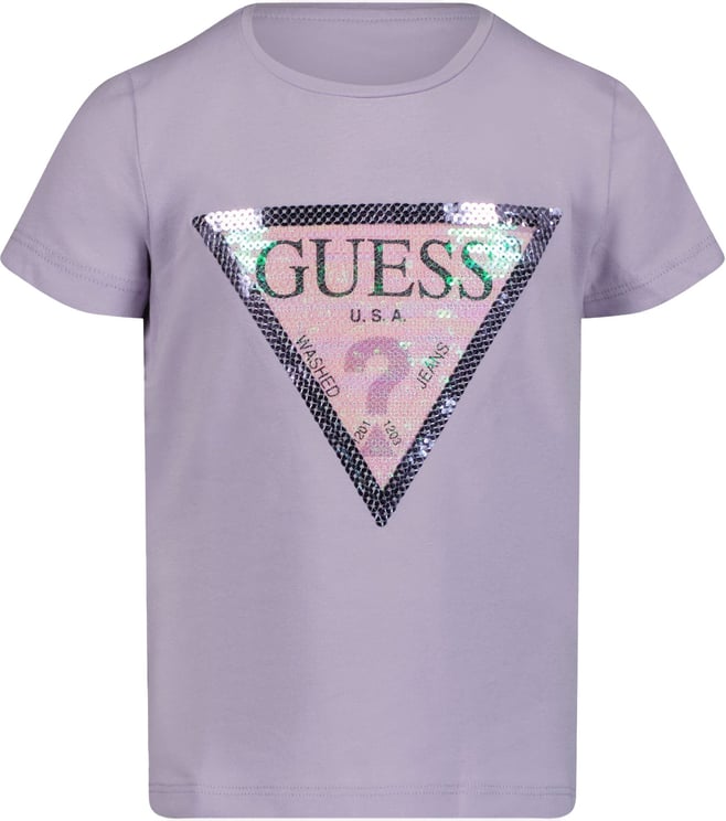 Guess Guess Kinder Meisjes T-Shirt Lila Paars