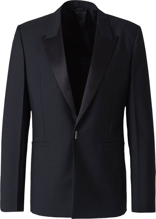 Givenchy Wool And Mohair Blazer Zwart
