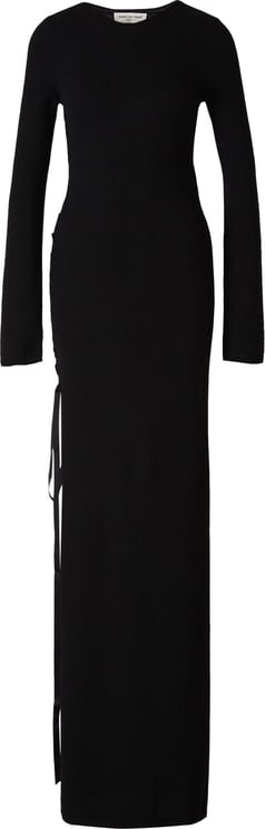Saint Laurent Wool Maxi Dress Zwart
