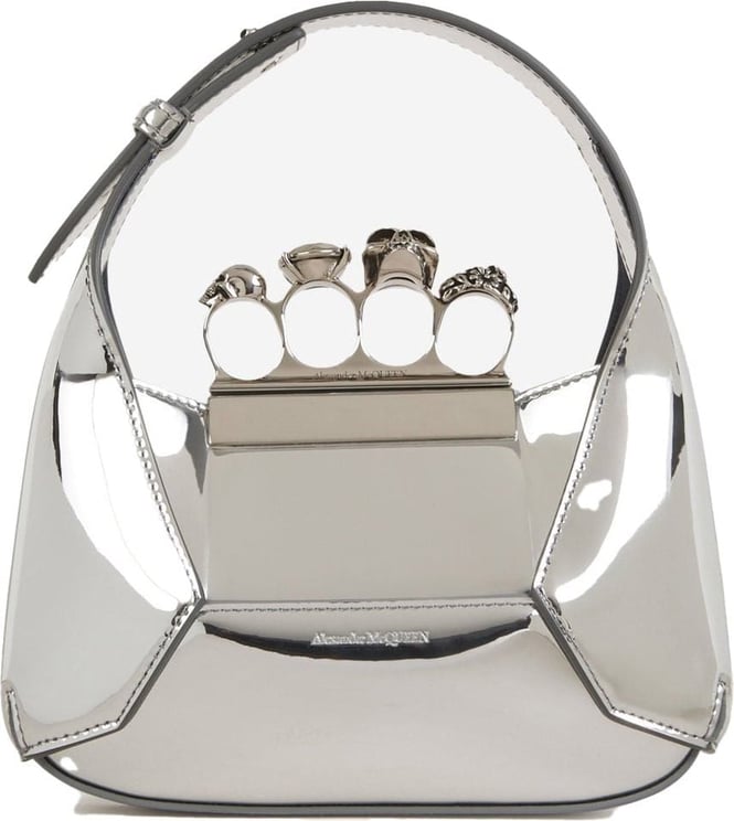 Alexander McQueen Hobo Mini Handbag Zilver