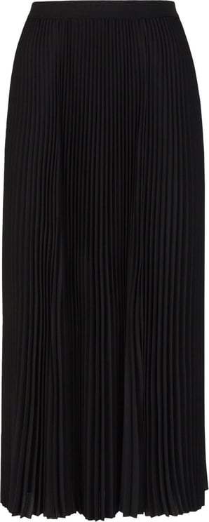 Balenciaga Midi Pleated Skirt Zwart
