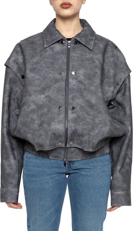 Y-project SNAP PANEL BOMBER JACKET GREY Divers