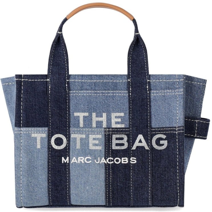 Marc Jacobs The Denim Small Tote Handbag Blue Blauw