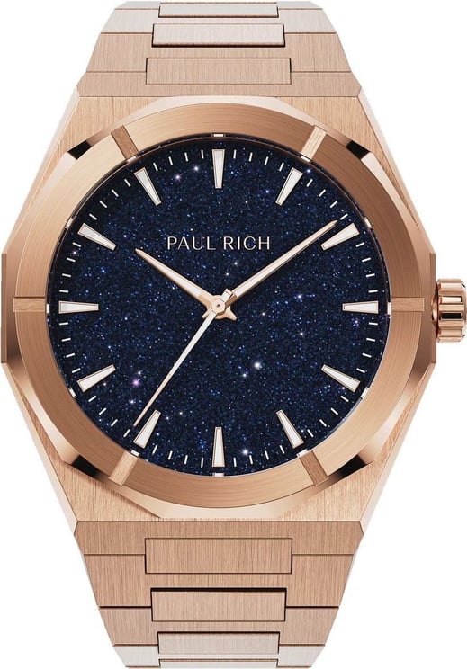 Paul Rich Star Dust II Rose Gold SD204 horloge Blauw
