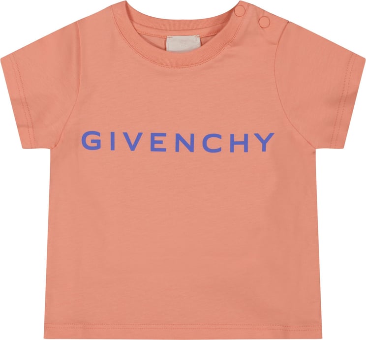 Givenchy Givenchy Baby Jongens T-Shirt Peach Roze