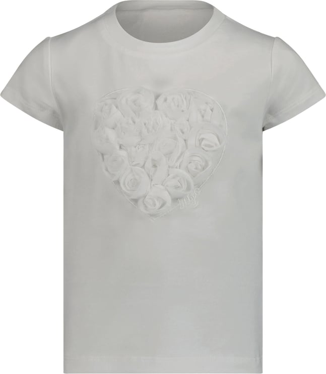 Liu Jo Liu Jo Kinder T-Shirt Off White Wit