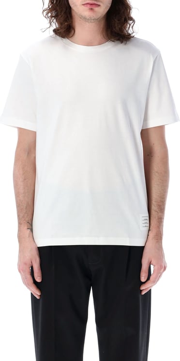 Thom Browne RELAXED FIT SS TEE W/ SIDE SLIT IN MEDIU Wit