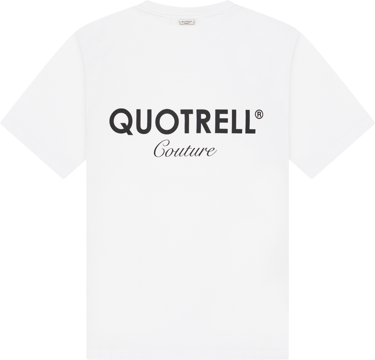 Quotrell Quotrell Couture - Sarasota T-shirt | White/black Wit