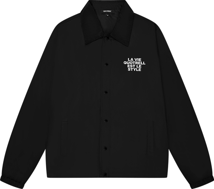 Quotrell La Vie Jacket | Black/white Zwart