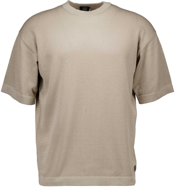 Genti Relaxed round stitch ss t-shirts kiezel Divers