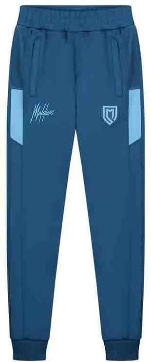 Malelions Malelions Junior Sport Transfer Trackpants - Navy/Light Blue Blauw