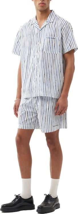 Filling Pieces Resort Shorts Painted Stripe Groen