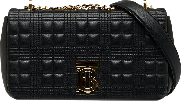 Burberry Small Quilted Lola Crossbody Bag Zwart