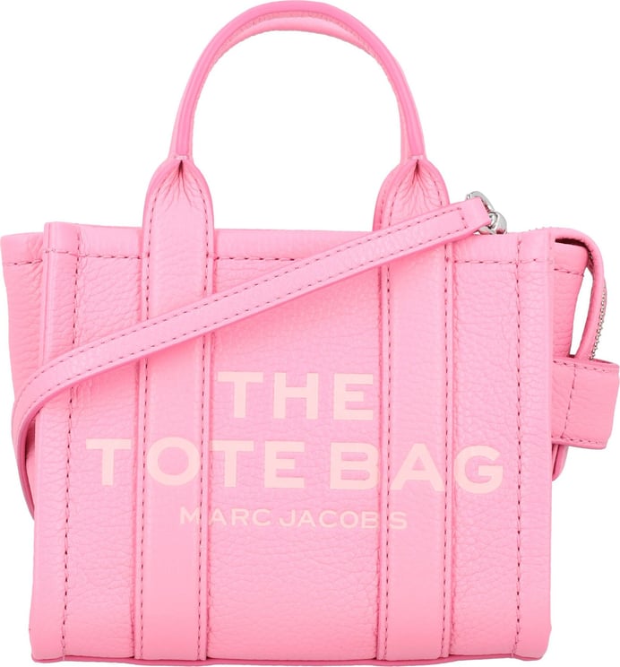 Marc Jacobs THE MINI TOTE LEATHER Roze