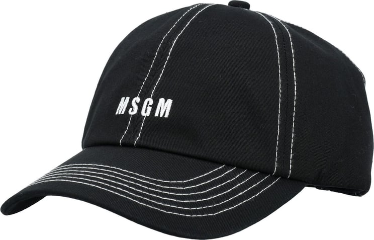 MSGM CAP LOGO Zwart