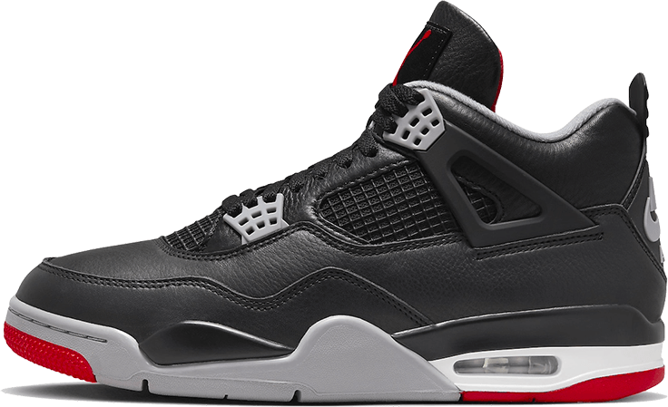Nike Air Jordan 4 Retro Bred Reimagined (GS) Zwart