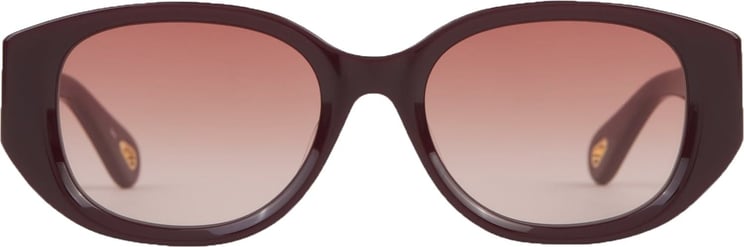 Chloé Oval Sunglasses Rood