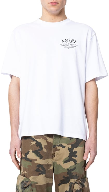 Amiri AMIRI ARTS DISTRICT TEE WHITE Wit