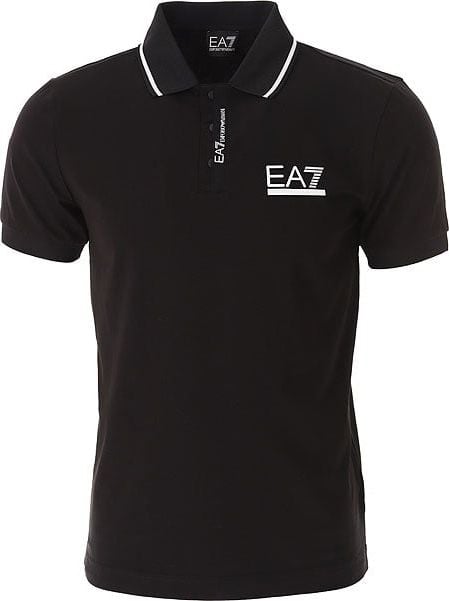 EA7 Trendy polo Zwart Zwart