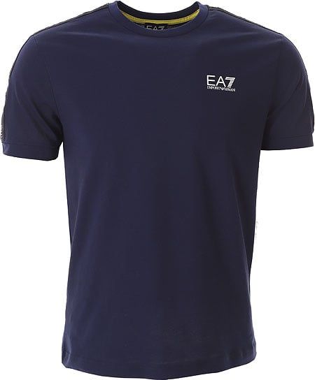 EA7 T-Shirt Casual Navy Blauw