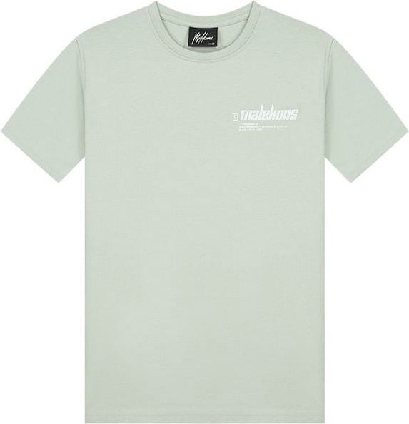 Malelions Malelions Junior Worldwide T-Shirt - Aqua Grey Grijs