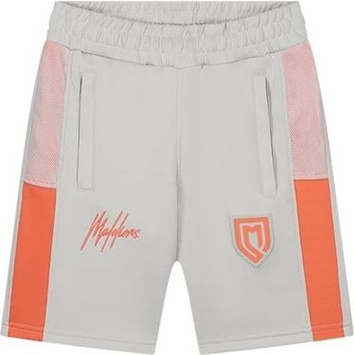 Malelions Malelions Junior Sport Transfer Shorts - Light Grey/Orange Grijs