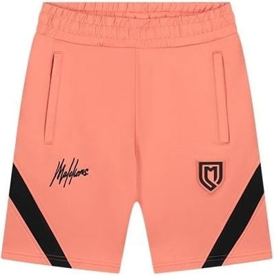 Malelions Malelions Junior Sport Pre-Match Shorts - Coral/Black Oranje