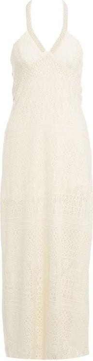 Liu Jo Lace maxi dress with pearl embroidery Wit