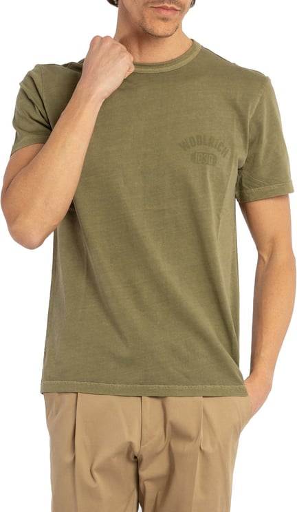Woolrich Woolrich T-shirts and Polos Groen