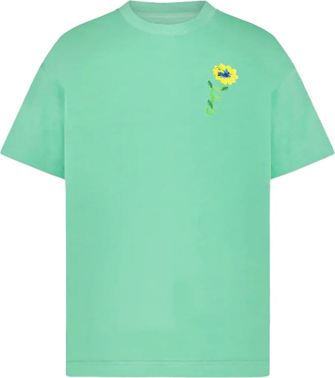 FLÂNEUR Tortuous T-Shirt Green Divers