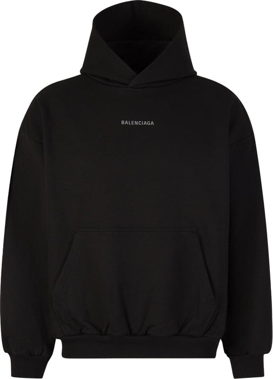 Balenciaga Cotton Logo Sweatshirt Zwart