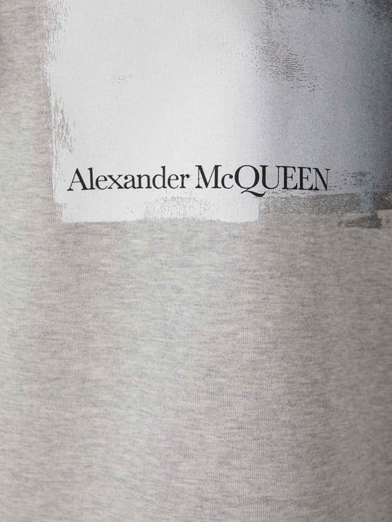 Alexander McQueen Skull Graphic T-Shirt Grijs