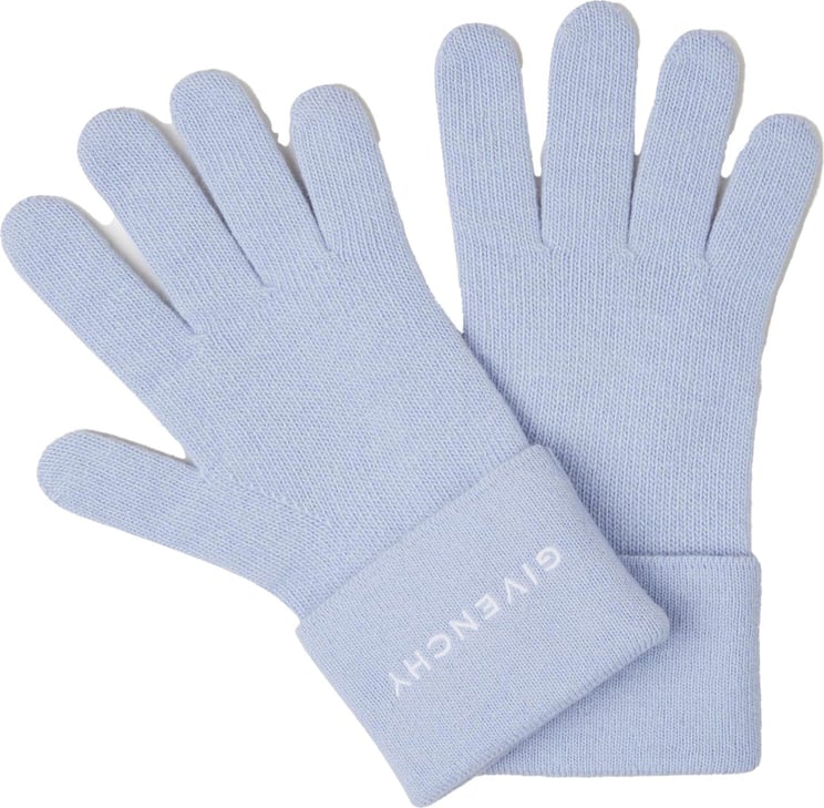 Givenchy Wool Knitted Gloves Blauw