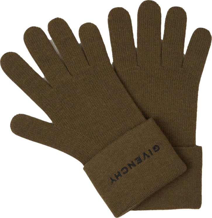 Givenchy Wool Knitted Gloves Groen