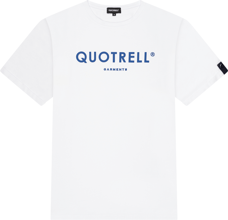 Quotrell Basic Garments T-shirt | White/cobalt Groen