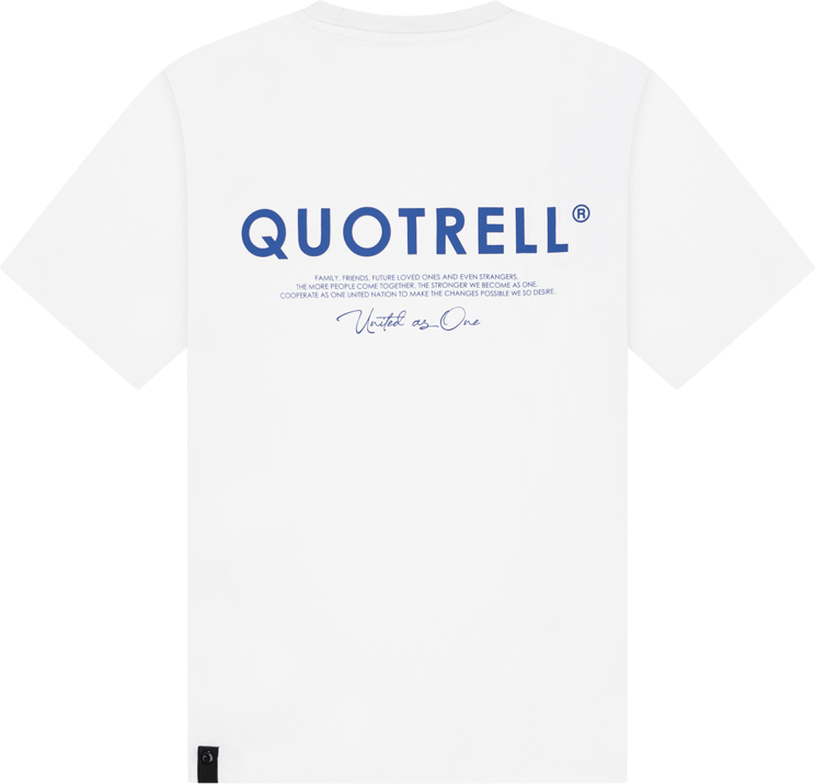 Quotrell Jaipur T-shirt | White/cobalt Groen